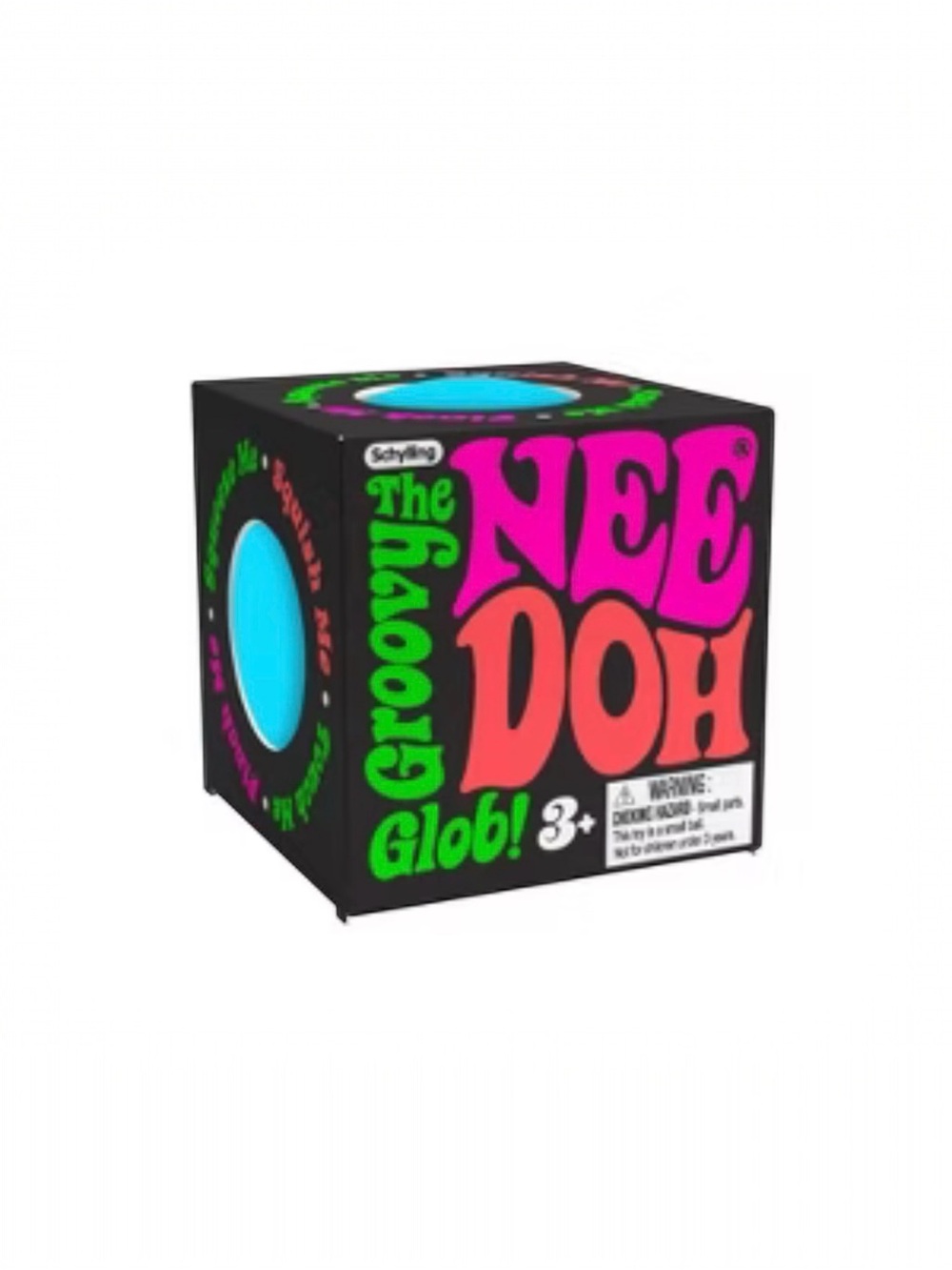 NIB Authentic NeeDoh The Groovy Glob Sensory Stress Ball Blue